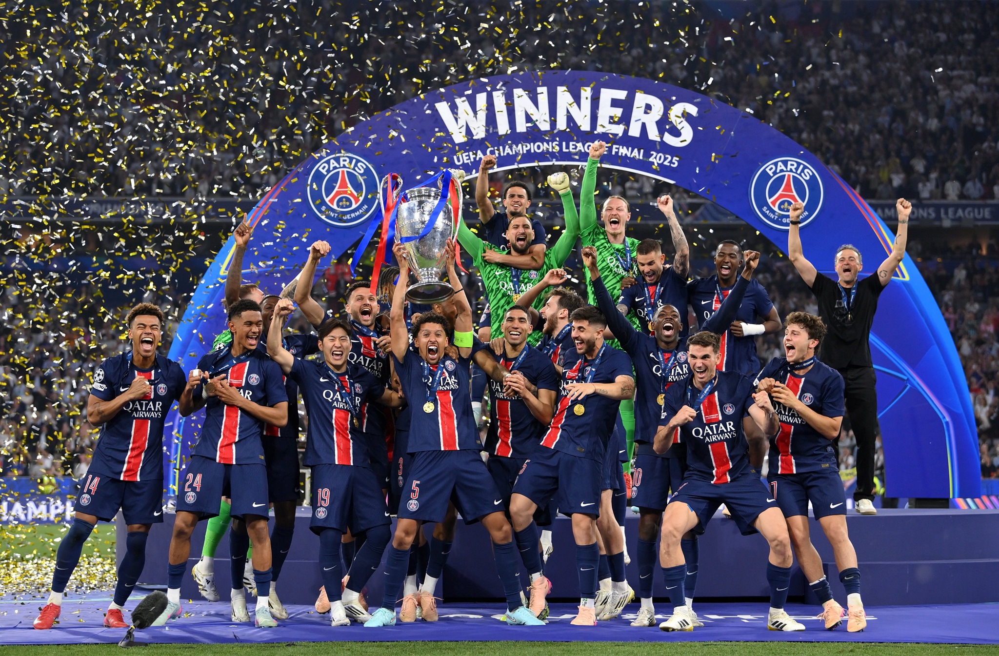 PSG Juara Liga Champions, Hajar Inter Milan 5 Gol Tanpa Balas