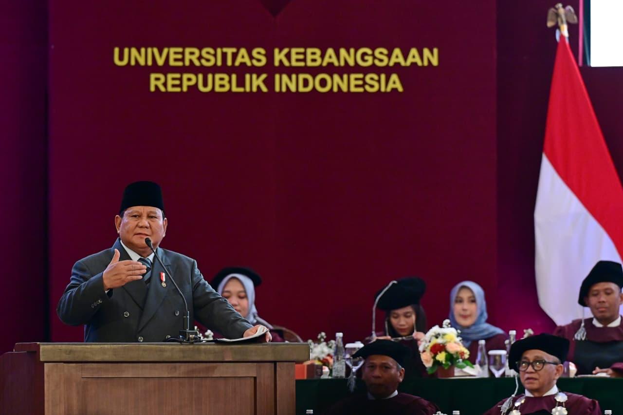 Prabowo Dorong Generasi Muda Pahami Peran dan Tanggung Jawab dalam Kehidupan Berbangsa