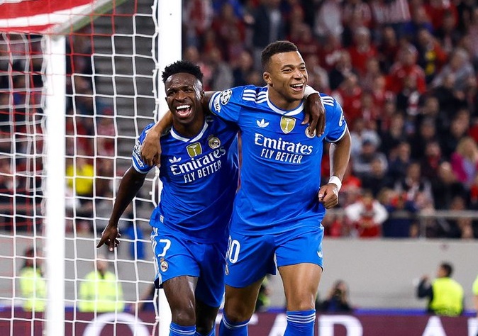 4 Gol Mbappe Bawa Madrid Amankan 3 Angka di Markas Olympiakos