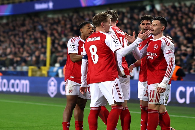 Arsenal Masih Sempurna, Club Brugge Jadi Korban Keenam
