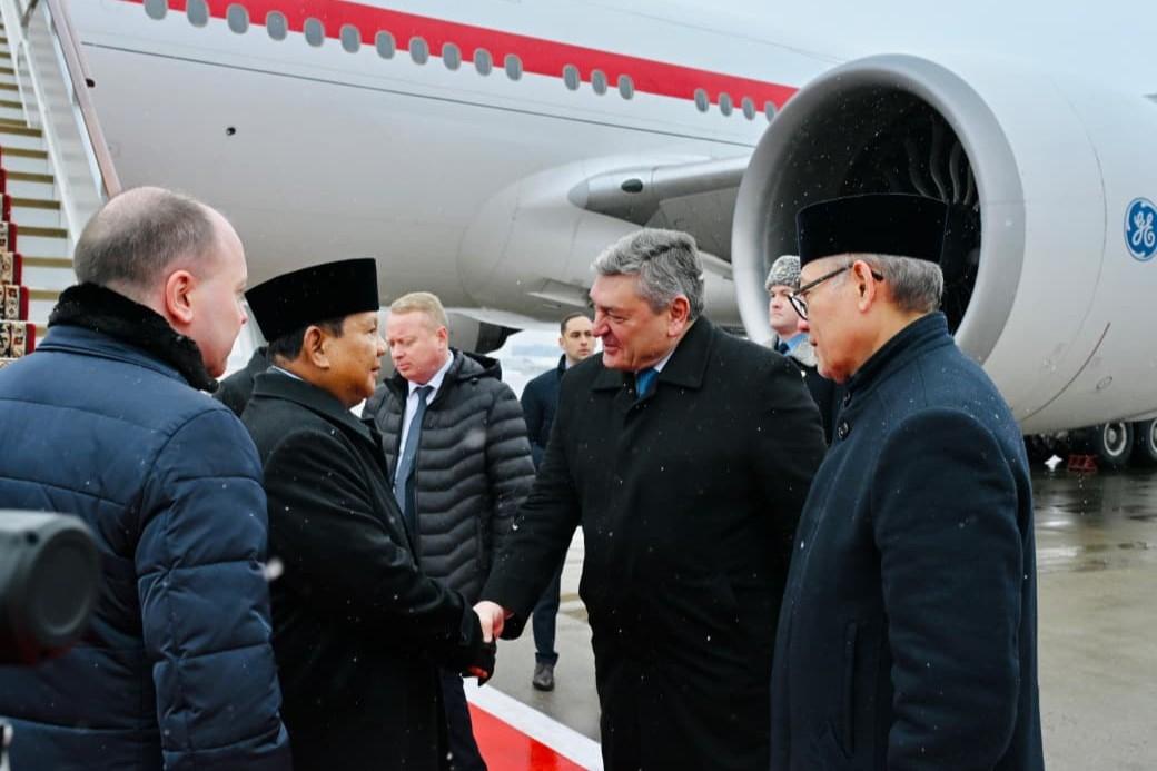 Dari Islamabad, Presiden Prabowo Tiba di Moskow
