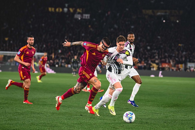 AS Roma vs Juventus, Berbagi Angka dengan 6 Gol