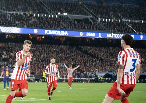 Atletico Madrid Sikat Barcelona 0-2