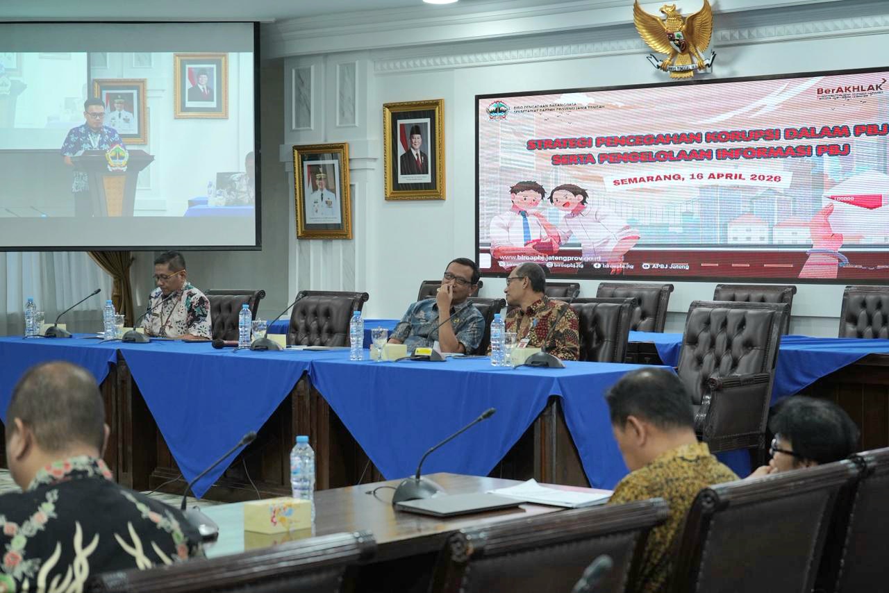 Cegah Korupsi, Pemprov Jateng Perkuat Budaya Kerja Pengadaan dan Tata Kelola Medsos