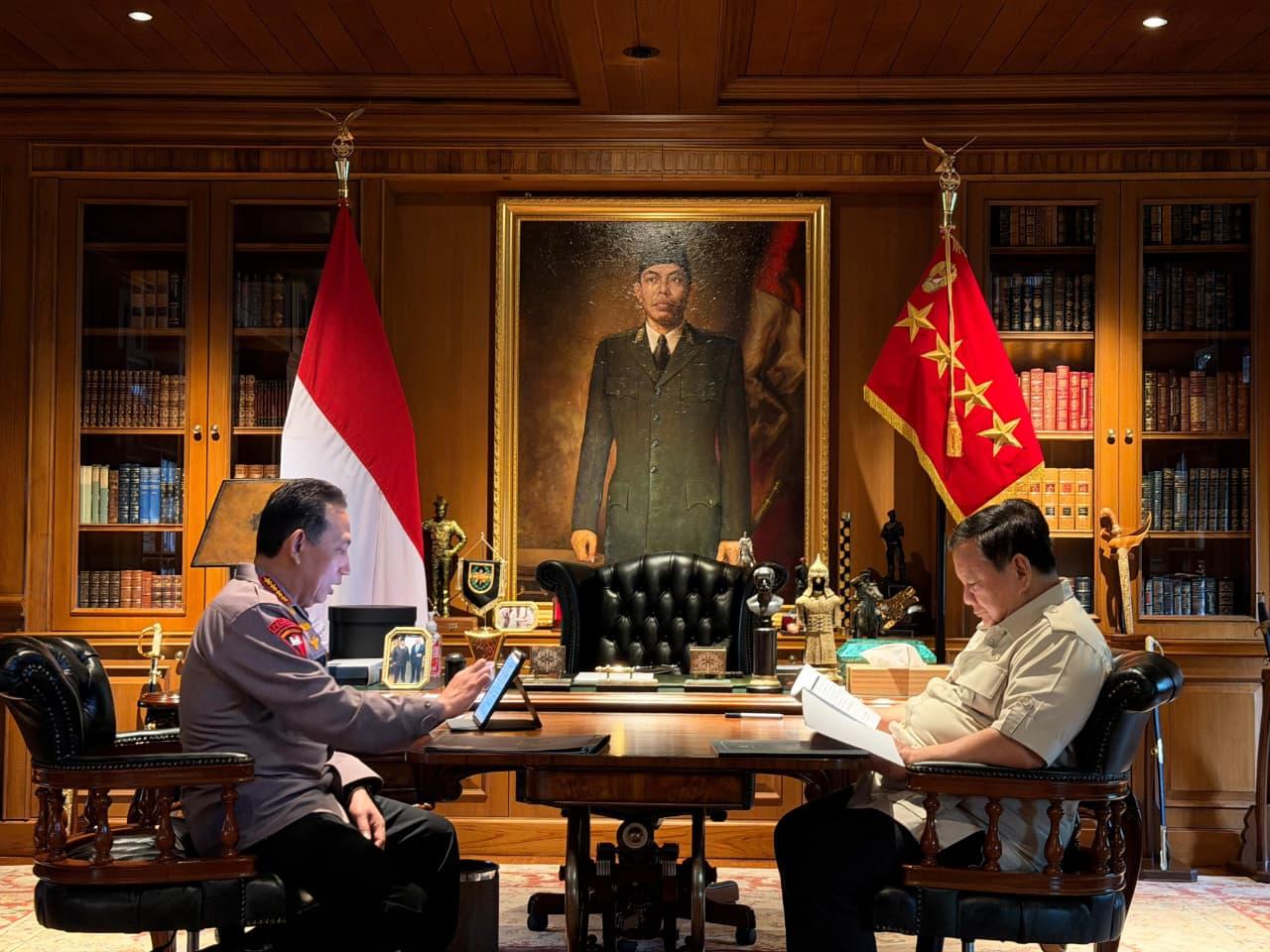 Panggil Kapolri, Presiden Prabowo Bahas Keamanan Nasional dan Program Strategis Polri