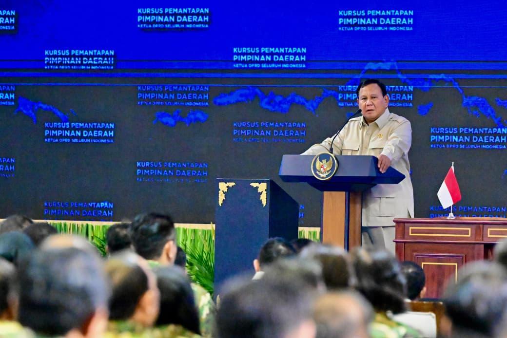 Retret Ketua DPRD, Prabowo: Saya Ingin Bicara dari Hati ke Hati