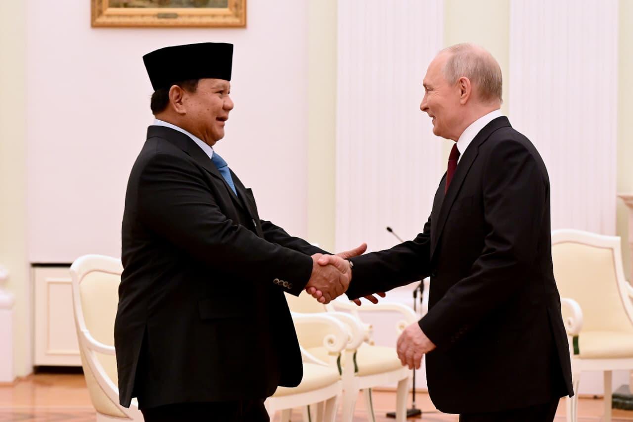 Prabowo dan Putin Pererat Kemitraan Strategis Indonesia–Rusia