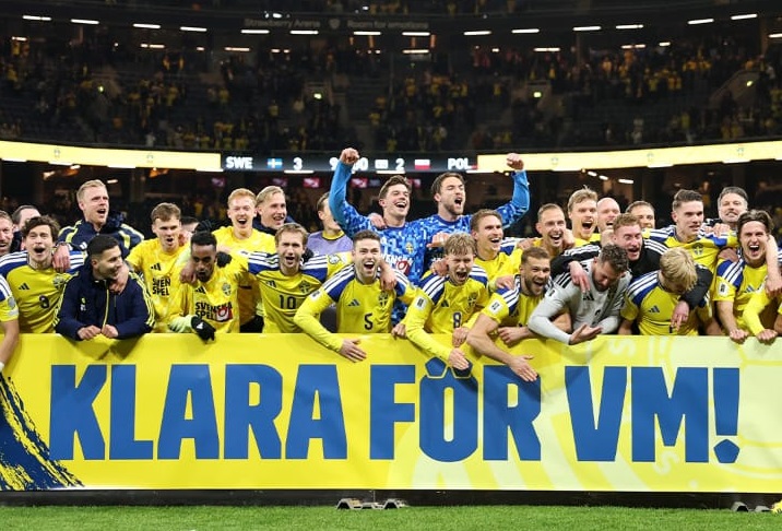 Swedia Melaju ke Piala Dunia, Bungkam Polandia 3-2