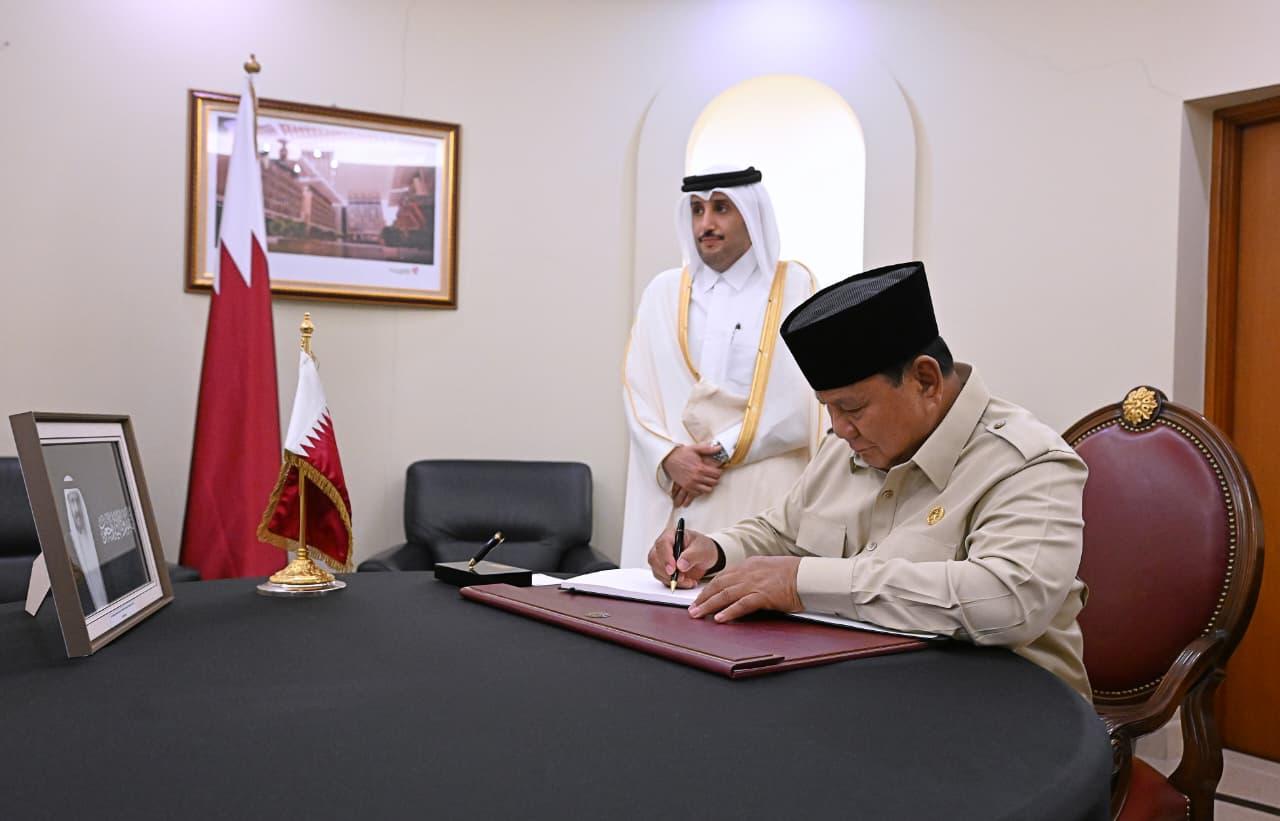 Prabowo Sampaikan Belasungkawa atas Wafatnya Eks Emir Qatar