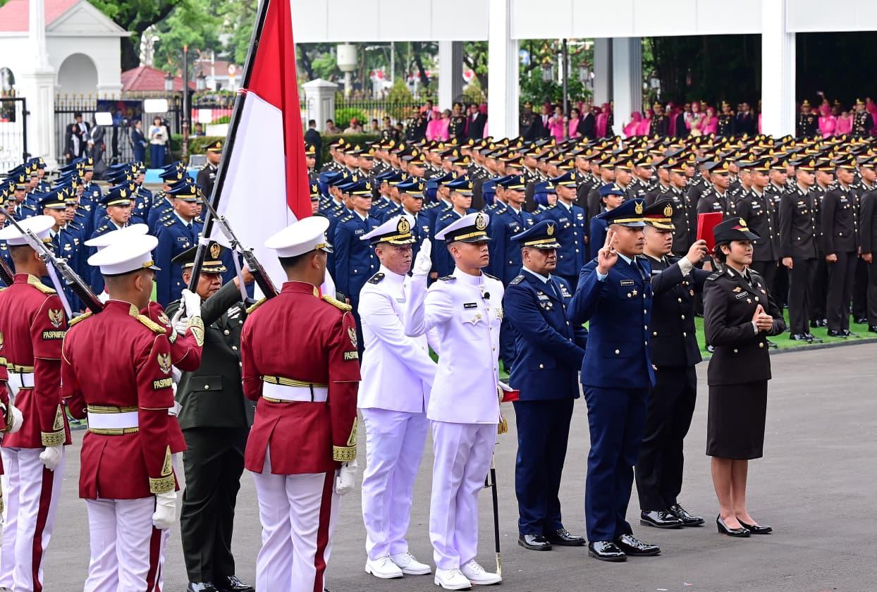 1.177 Perwira Remaja TNI-Polri Jalani Upacara Praspa, Ini 4 Peraih Adhi Makayasa