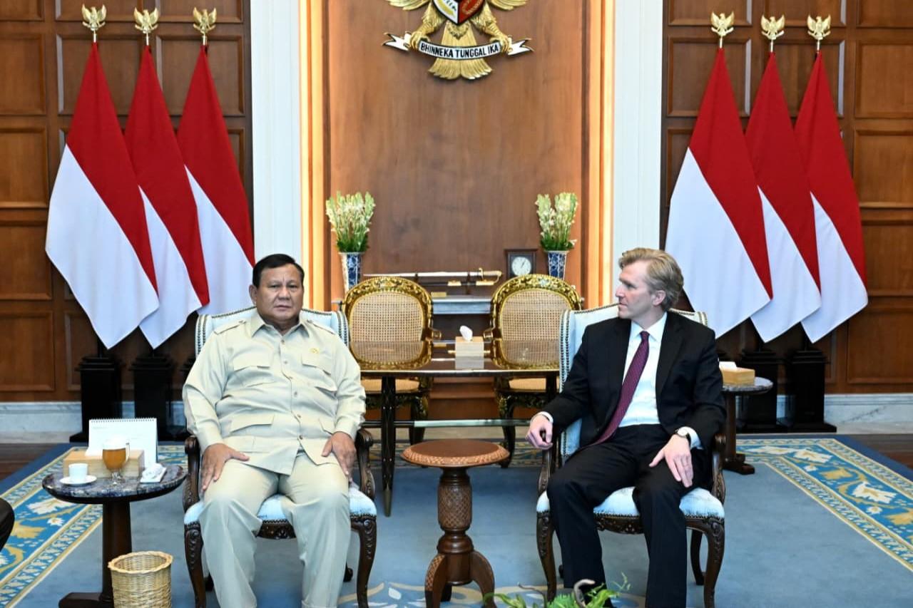 Prabowo Terima Wamen Perang Amerika, Ini yang Dibicarakan