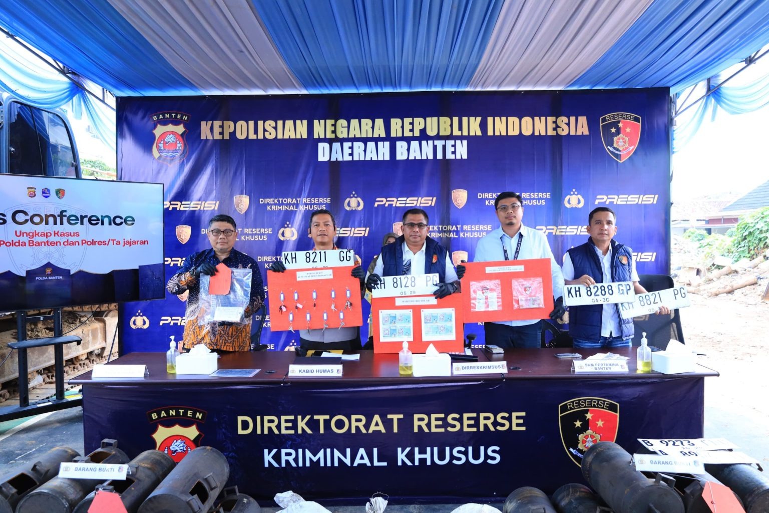 Polda Banten Ungkap 6 Lokasi Tambang Ilegal