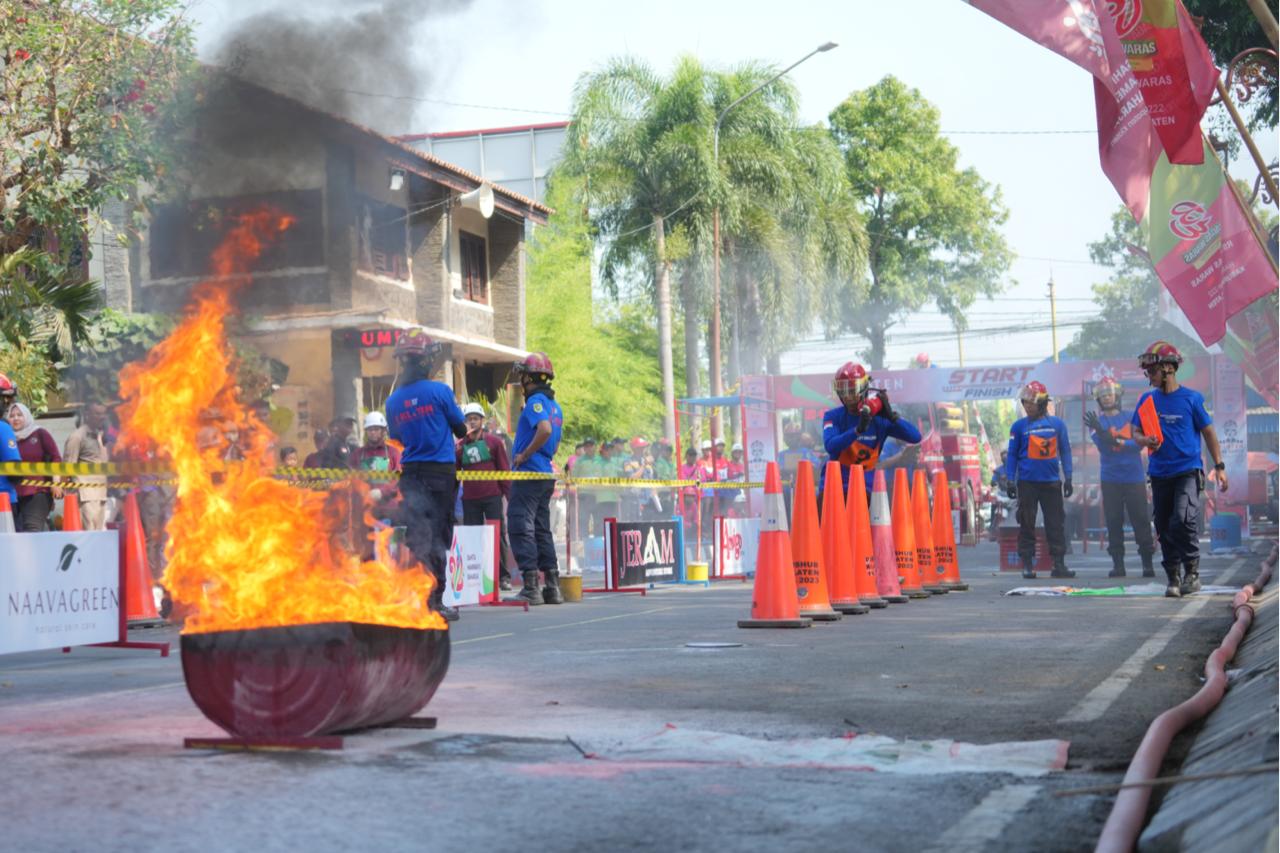 “Klaten Fire Safety Challenge”, 40 Tim Adu Tangkas Padamkan Api