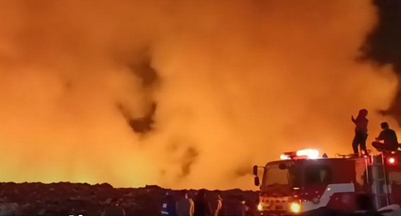 TPA Jatibarang Semarang Kembali Terbakar